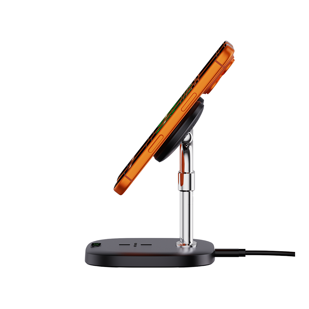 SwanScout 706M - Магнитна станция за зареждане на два телефона за Apple