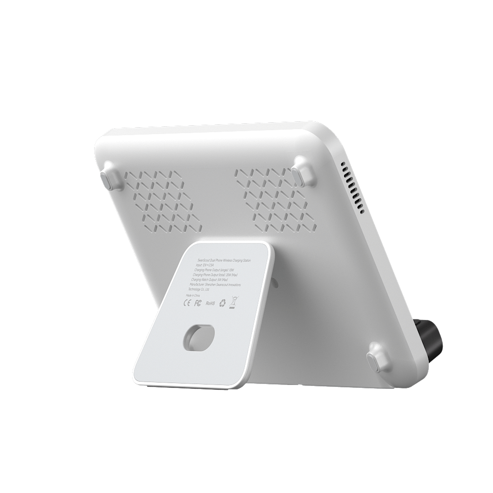 SwanScout 504F wireless charger for Samsung Fold series with included 30W adapter, charging station for Android smartphones.