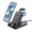 SwanScout 702G2 is a black 3-in-1 wireless charger compatible with Google Pixel Watch 2 and 3.