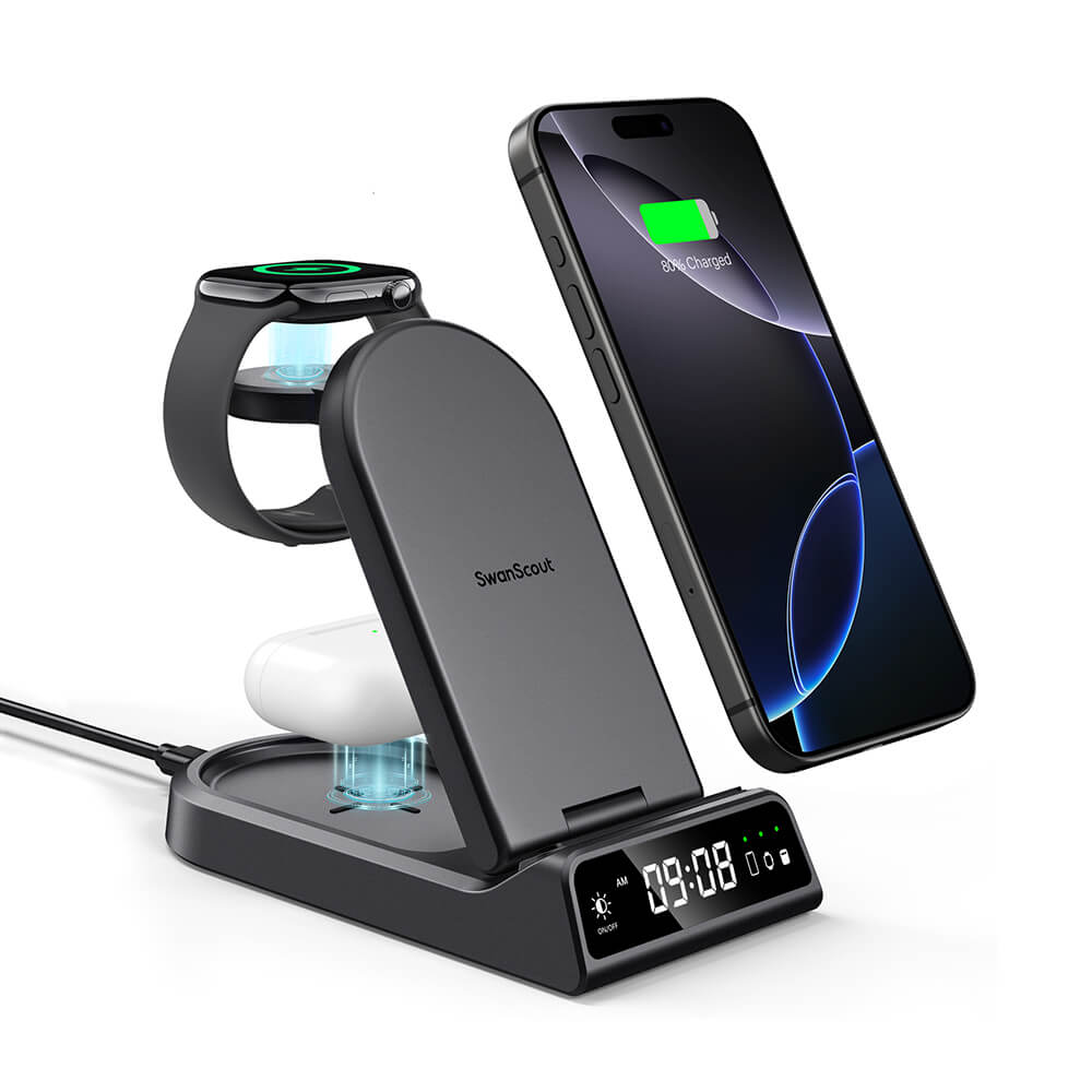 SwanScout 702A - Station de Charge Sans Fil pour Apple