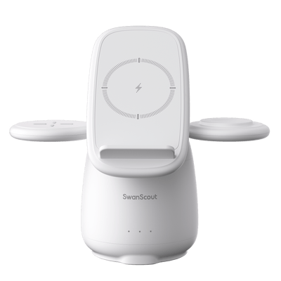 Designed as a wireless charging station for Samsung, the SwanScout 707S delivers smooth, reliable energy to every device.