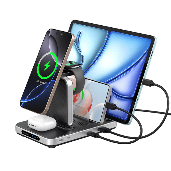 SwanScout 901M works flawlessly as an apple watch charger, delivering stable wireless power while keeping your nightstand clutter-free.