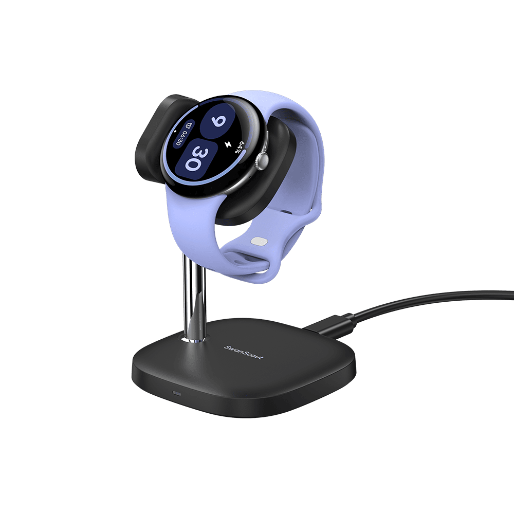 SwanScout 505G4 - Support de charge rapide sans fil pour Pixel Watch 4