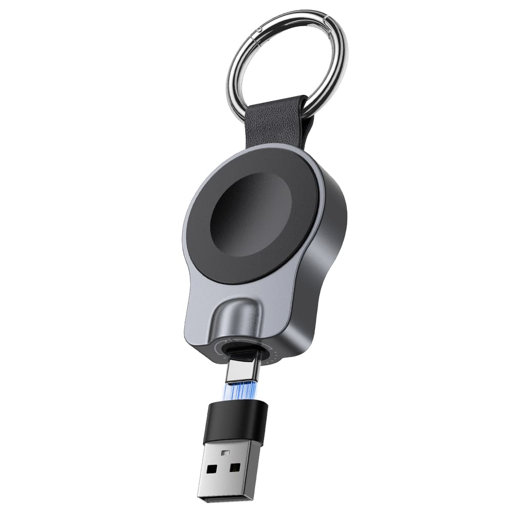 SwanScout 510A - شاحن سريع محمول لساعة آبل بتصميم USB-C دوار